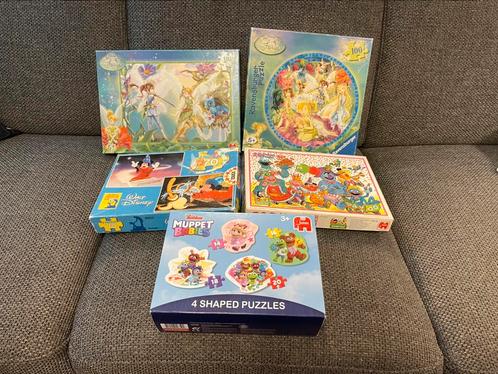 Puzzels Disney Tinkerbell Mickey Mouse Sesamstraat muppets, Kinderen en Baby's, Speelgoed | Kinderpuzzels, Gebruikt, 2 tot 4 jaar