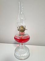Oude Petroleumlamp met Rode Olie, Antiek en Kunst, Ophalen