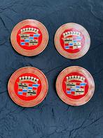 Emblemen wieldoppen Cadillac 1956/1957., Auto diversen, Wieldoppen, Ophalen of Verzenden, Gebruikt
