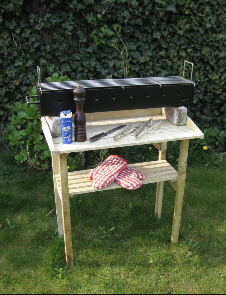 Échte Indonesische Saté houtskool Barbecue RVS ROOSTER!’, Tuin en Terras, Houtskoolbarbecues, Nieuw, Met accessoires, Ophalen of Verzenden