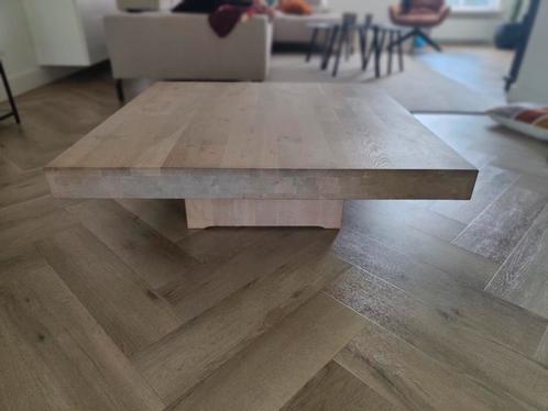 Salontafel eikenhout 100x100x32,5cm, Huis en Inrichting, Tafels | Salontafels, Gebruikt, Minder dan 50 cm, 50 tot 100 cm, 100 tot 150 cm