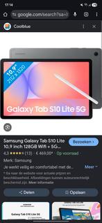 Samsung Galaxy Tab S10 Lite 5G - 128GB, Computers en Software, Android Tablets, Galaxy Tab S10 Lite, 11 inch, Nieuw, Ophalen of Verzenden
