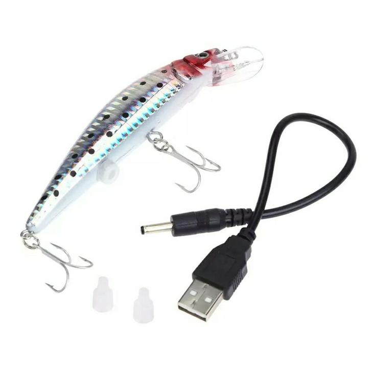 Te koop plug met tril en licht functies usb oplaadbaar nieuw, Watersport en Boten, Hengelsport | Roofvissen, Nieuw, Overige typen