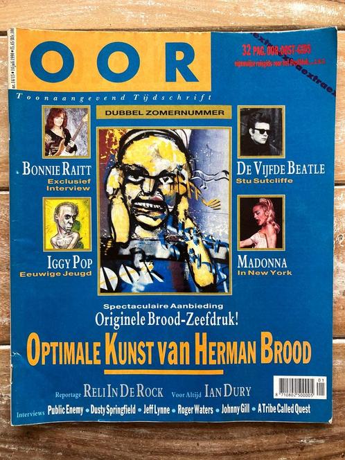 OOR Magazine 1990 MADONNA Herman Brood IGGY POP Roger Waters, Boeken, Tijdschriften en Kranten, Muziek, Film of Tv, Ophalen of Verzenden