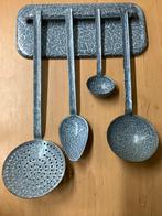 🩶MOOI 5-delig grijs gewolkt lepelrek🩶, Ophalen of Verzenden