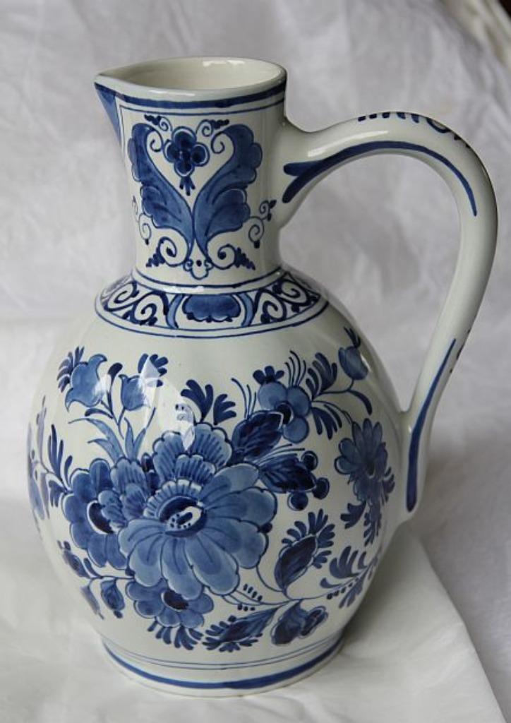 Porceleyne Fles: zeer fraaie kan (1981), Antiek en Kunst, Antiek | Keramiek en Aardewerk, Ophalen of Verzenden