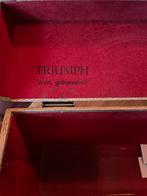 Platenkoffer Triumph inclusief bakkelieten platen., Gebruikt, Overige formaten, Overige typen, Ophalen of Verzenden