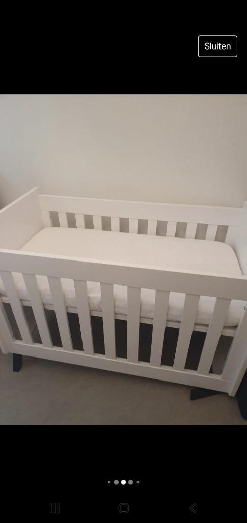Bopita Ledikant 60x120 inclusief ongebruikt matras, Kinderen en Baby's, Kinderkamer | Bedden, Zo goed als nieuw, Minder dan 140 cm