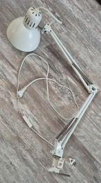 IKEA  tertial Bureaulamp / Tekenlamp Wit, Ophalen, Gebruikt, 50 tot 75 cm, Vintage