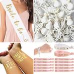 28-delige Vrijgezellenfeest set Bride to Be wit met goud, Wit, Nieuw, Ophalen of Verzenden, Struikheide 64,3069lj, Rotterdam
