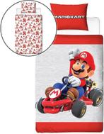 Mario Kart dekbedovertrek (NIEUW) !!!, Ophalen, Jongetje of Meisje, Wit, Nieuw