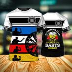 Dart shirt 2 (heren mannen darts sport t-shirt zomer), Verzenden, Nieuw, Overige maten