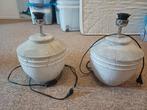 2x lampvoet Toba medium antiek wit, Ophalen, Gebruikt