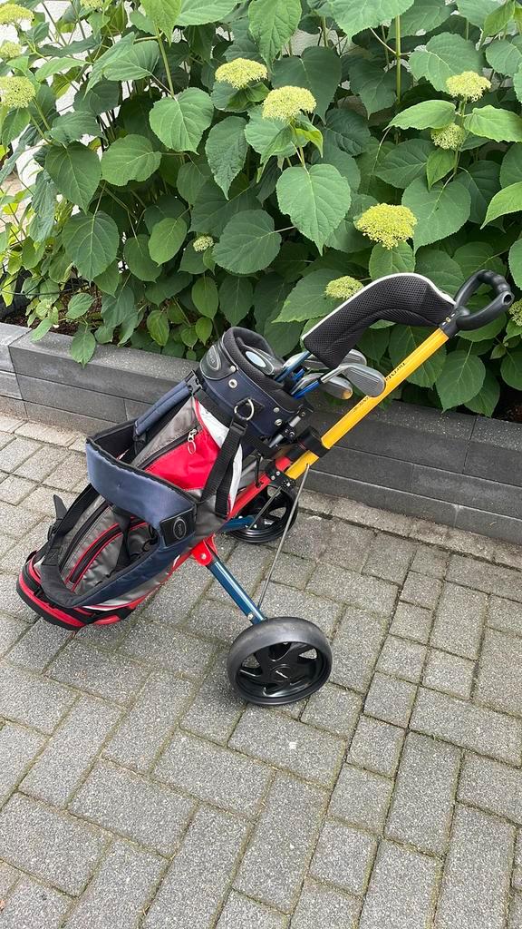 Leuke complete kindergolfset met trolley, Sport en Fitness, Golf, Gebruikt, Set, Ophalen