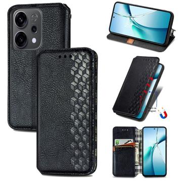 Luxe PU Lederen Wallet Case Set voor Reno 13 / 14 5G _ Zwart beschikbaar voor biedingen