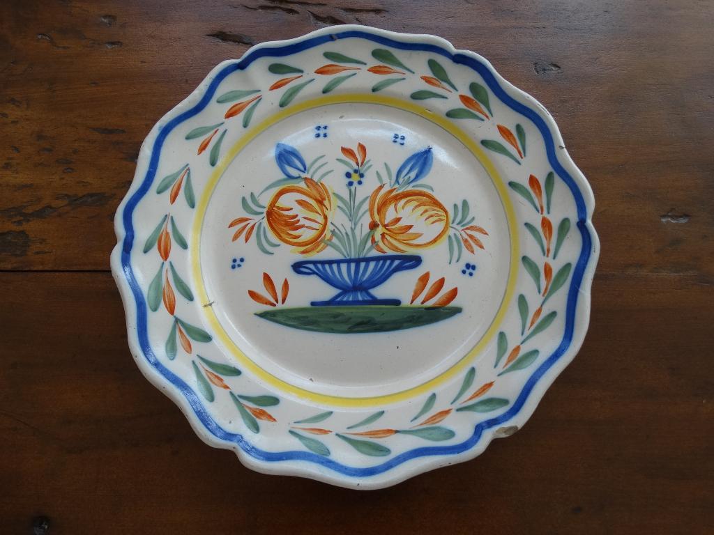 Quimper bord of schaal / schotel bloemenmand 28 cm, Antiek en Kunst, Ophalen