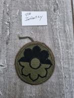 U.S. Army 9th Infantry Division Shoulder Patch black on gree, Ophalen of Verzenden, Landmacht, Amerika, Embleem of Badge