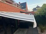 Uitvals scherm 5 meter breed, Tuin en Terras, Zonneschermen, Ophalen, Gebruikt, 450 cm of meer, Elektrisch
