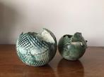 2 kleine keramische bolvormen geïnspireerd op de natuur, Ophalen of Verzenden, Nieuw