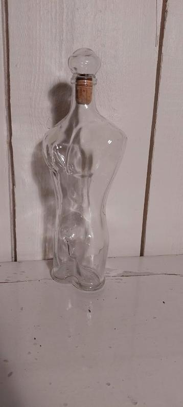 Karaf van glas torso man fles in vorm van mannenlichaam deco beschikbaar voor biedingen
