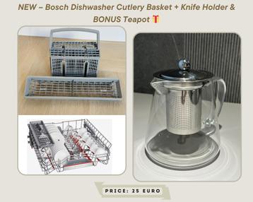 NEW – Bosch Dishwasher Cutlery Basket + Knife Holder + BONUS beschikbaar voor biedingen