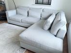 Lichtgrijze hoekbank met chaise longue, Huis en Inrichting, Banken | Bankstellen, Ophalen, 250 tot 300 cm, Gebruikt, 100 tot 125 cm