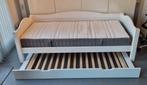 Flexworld Bed 90x200 met lade en matras, Ophalen, 90 cm, Eenpersoons, Wit