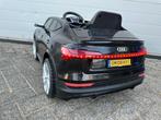 Audi E-tron 12v zwart afstandsbediening Leder zitje en Rubbe, Kinderen en Baby's, Speelgoed | Buiten | Voertuigen en Loopfietsen