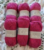 6 bollen By Claire Sparkle fuchsia, Hobby en Vrije tijd, Breien en Haken, Verzenden, Nieuw, Breien of Haken, Wol of Garen