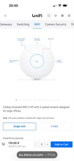 Unifi AP AC Pro - Krachtige Access Point, Computers en Software, Accesspoints, Ophalen of Verzenden, Gebruikt