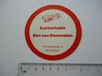 sticker oud Autoschade Aarle rixtel Ben van Dommelen schade, Verzamelen, Verzenden, Zo goed als nieuw, Bedrijf of Vereniging