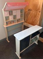 Houten marktkraam (winkeltje) met accessoires, Ophalen, Zo goed als nieuw, Hout