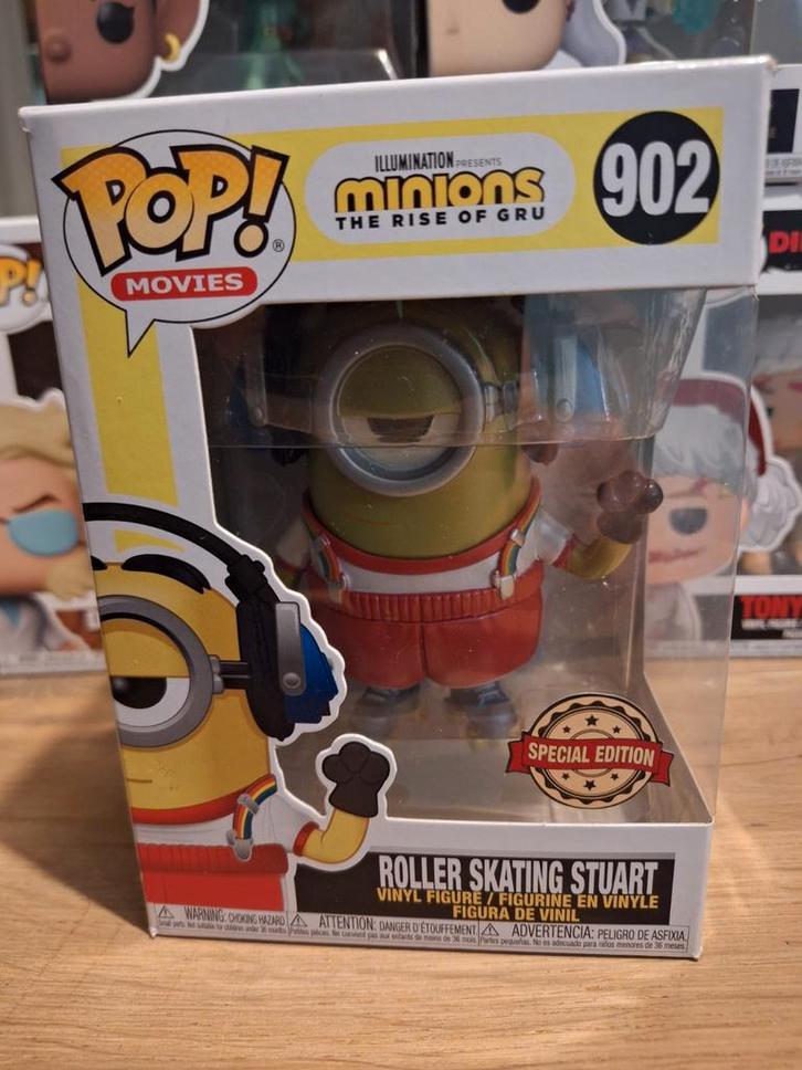Funko Pop! Minions - Roller Skating Stuart 10 euro, Verzamelen, Poppetjes en Figuurtjes, Zo goed als nieuw, Ophalen