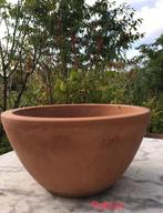 Lage bonsai pot Franse terracotta bloempot 13/23cm, Rond, Zo goed als nieuw, Terracotta, Tuin