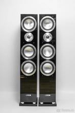 Canton Chron SL580 dc high gloss black luidspreker boxen, Zo goed als nieuw, 120 watt of meer, Front, Rear of Stereo speakers