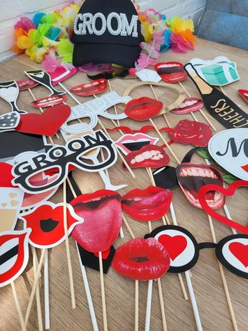 Photobooth Props Bruiloft beschikbaar voor biedingen