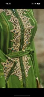 Groene Kaftan met riem, Kleding | Dames, Overige typen, Maat 42/44 (L), Ophalen of Verzenden, Groen