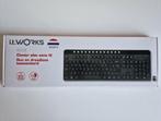 IT Works Draadloze Toetsenbord Ultra Slim Wireless QWERTY, Multimediatoetsen, Nieuw, Ophalen of Verzenden, Draadloos