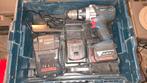Bosch GSR 14,4 VE-2-LI schroefboormachine accu - 2x 4,0 Ah, Gebruikt, Variabele snelheid, Ophalen of Verzenden, Boor- en Schroefmachine