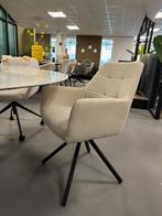Draaibare stoel creme - eetkamerstoel draaibaar creme, Ophalen, Nieuw, Wit, Vijf, Zes of meer stoelen