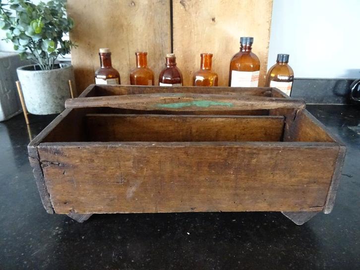 allerlei Franse houten bakken plukmanden mangelbakken, Antiek en Kunst, Curiosa en Brocante, Ophalen