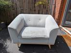 Grijsblauwe loveseat., Huis en Inrichting, Ophalen, Gebruikt, Tweepersoons, Minder dan 150 cm