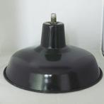 Vintage industriële lampenkap, Huis en Inrichting, Lampen | Lampenkappen, Gebruikt, Rond, Wit, Ophalen of Verzenden