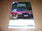 brochure Nissan Cherry, Boeken, Auto's | Folders en Tijdschriften, Verzenden, Nieuw, Overige merken