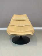 Artifort F584 Geoffrey D. Harcourt 1967 leer swivel chair, Metaal, Ophalen of Verzenden, Zo goed als nieuw