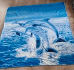 Fleece deken / woondeken met dolfijnen, Ophalen of Verzenden, Zo goed als nieuw