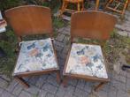 Twee vintage stoeltjes, Ophalen, Gebruikt, Twee, Bruin