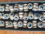 Mooie set: blauwe/kristal/zilver/Otazu., Sieraden, Tassen en Uiterlijk, Ringen, Ophalen of Verzenden, Zo goed als nieuw, Blauw