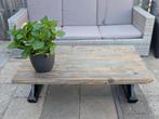 Houten salontafel voor buiten, Ophalen, Zo goed als nieuw, Rechthoekig, Hout