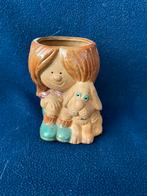 Vintage bloempotje, Rond, Ophalen of Verzenden, Zo goed als nieuw, Minder dan 25 cm